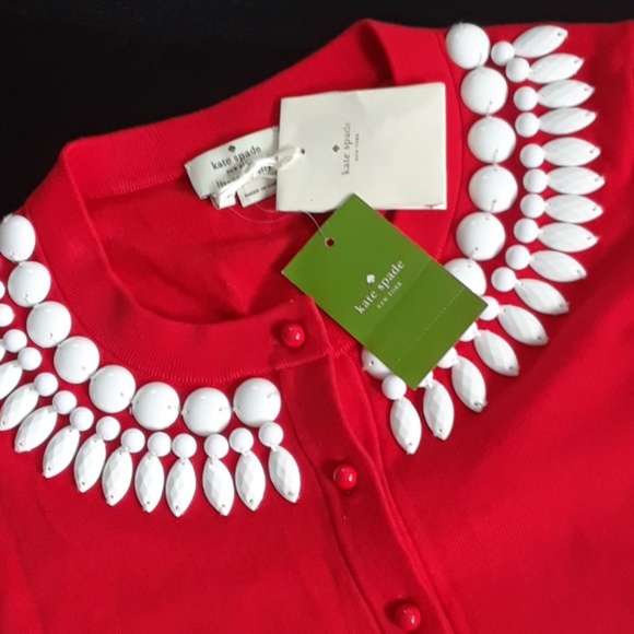 kate spade Sweaters - KATE SPADE..NWT...BEADED CARDIGAN